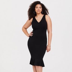Torrid premium ponte flounce dress